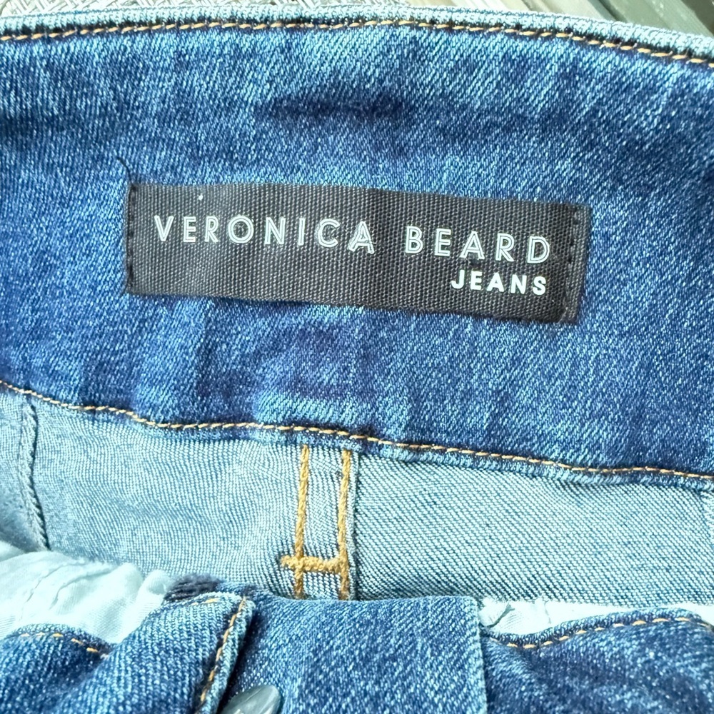Veronica Beard Rosanna High Rise 13" Corset Hippie Wide Leg Jeans Size 27/4 - Picture 9 of 11